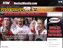 Tablet Screenshot of hockeyweekly.com